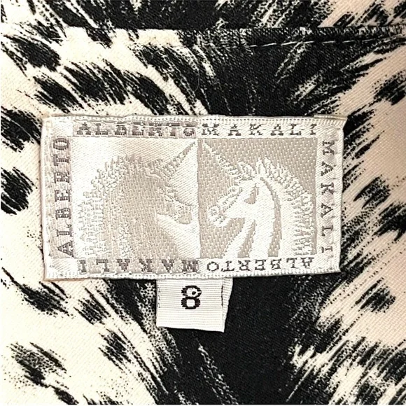 Alberto Makali Womens Animal Print MotoJacket Nehru Collar with leather trim - Picture 11 of 14